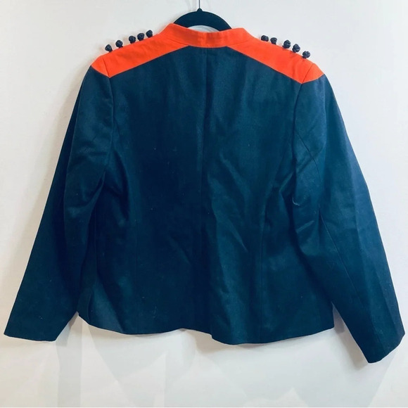 CHI CHI VON TANG Sz L  Warrior Flow Jacket 100% Silk Lined Sheer Panels Blazer - Picture 14 of 14